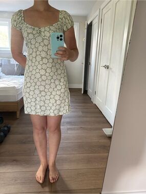 Flower Print Mini Dress